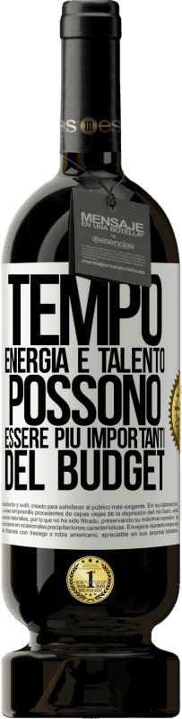 «Tempo, energia e talento possono essere più importanti del budget» Edizione Premium MBS® Riserva