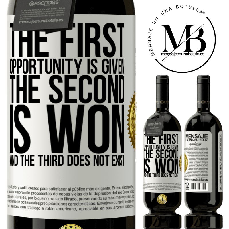 49,95 € Free Shipping | Red Wine Premium Edition MBS® Reserve The first opportunity is given, the second is won, and the third does not exist White Label. Customizable label Reserve 12 Months Harvest 2014 Tempranillo