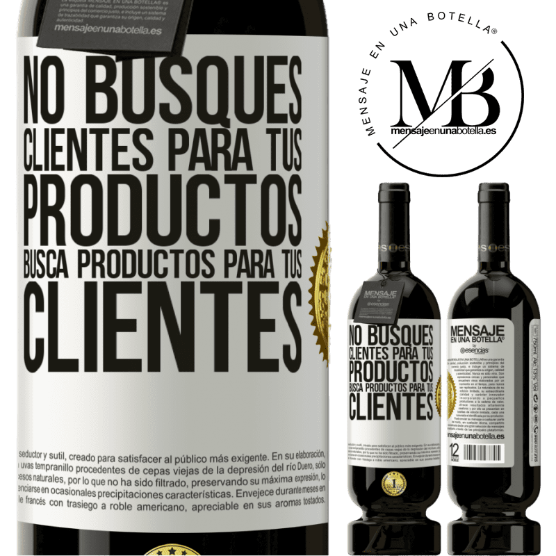 49,95 € Envío gratis | Vino Tinto Edición Premium MBS® Reserva No busques clientes para tus productos, busca productos para tus clientes Etiqueta Blanca. Etiqueta personalizable Reserva 12 Meses Cosecha 2016 Tempranillo