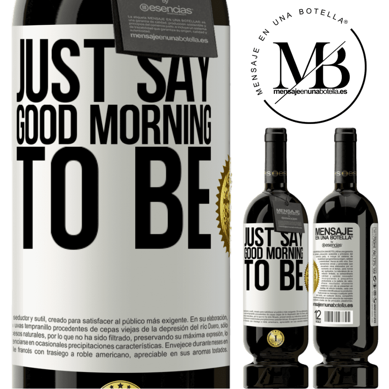 29,95 € Free Shipping | Red Wine Premium Edition MBS® Reserva Just say Good morning to be White Label. Customizable label Reserva 12 Months Harvest 2014 Tempranillo