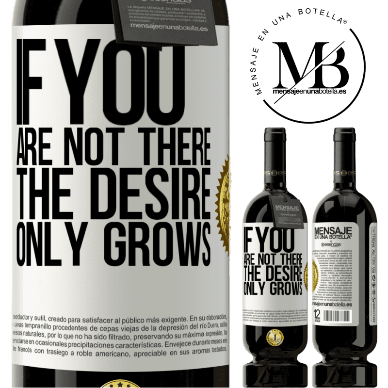 29,95 € Free Shipping | Red Wine Premium Edition MBS® Reserva If you are not there, the desire only grows White Label. Customizable label Reserva 12 Months Harvest 2014 Tempranillo