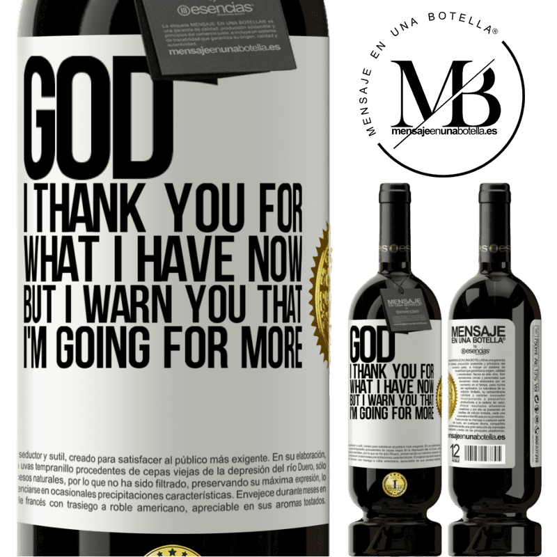 29,95 € Free Shipping | Red Wine Premium Edition MBS® Reserva God, I thank you for what I have now, but I warn you that I'm going for more White Label. Customizable label Reserva 12 Months Harvest 2014 Tempranillo