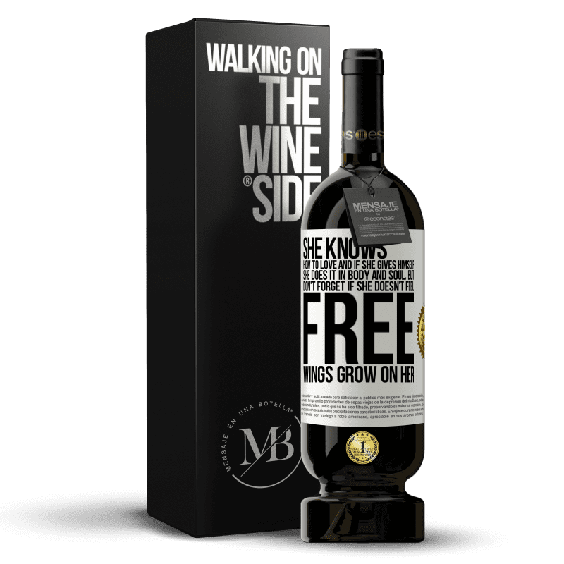 49,95 € Free Shipping | Red Wine Premium Edition MBS® Reserve He knows how to love, and if he gives himself, he does it in body and soul. But, don't forget, if you don't feel free, your White Label. Customizable label Reserve 12 Months Harvest 2016 Tempranillo