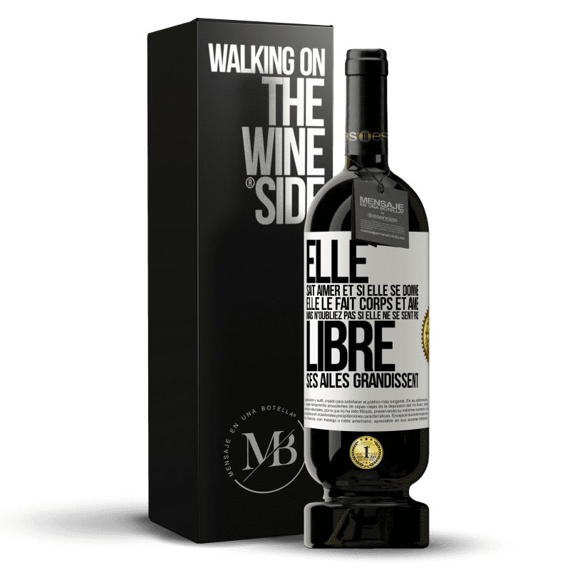 49,95 € Envoi gratuit | Vin rouge Édition Premium MBS® Réserve Elle sait aimer et si elle se donne, elle le fait corps et âme. Mais n'oubliez pas si elle ne se sent pas libre, ses ailes grand Étiquette Blanche. Étiquette personnalisable Réserve 12 Mois Récolte 2016 Tempranillo