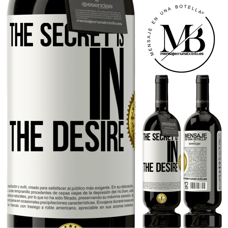 29,95 € Free Shipping | Red Wine Premium Edition MBS® Reserva The secret is in the desire White Label. Customizable label Reserva 12 Months Harvest 2014 Tempranillo