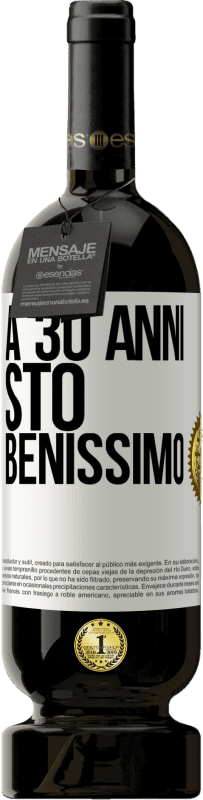 49,95 € | Vino rosso Edizione Premium MBS® Riserva A 30 anni, sto benissimo Etichetta Bianca. Etichetta personalizzabile Riserva 12 Mesi Raccogliere 2015 Tempranillo