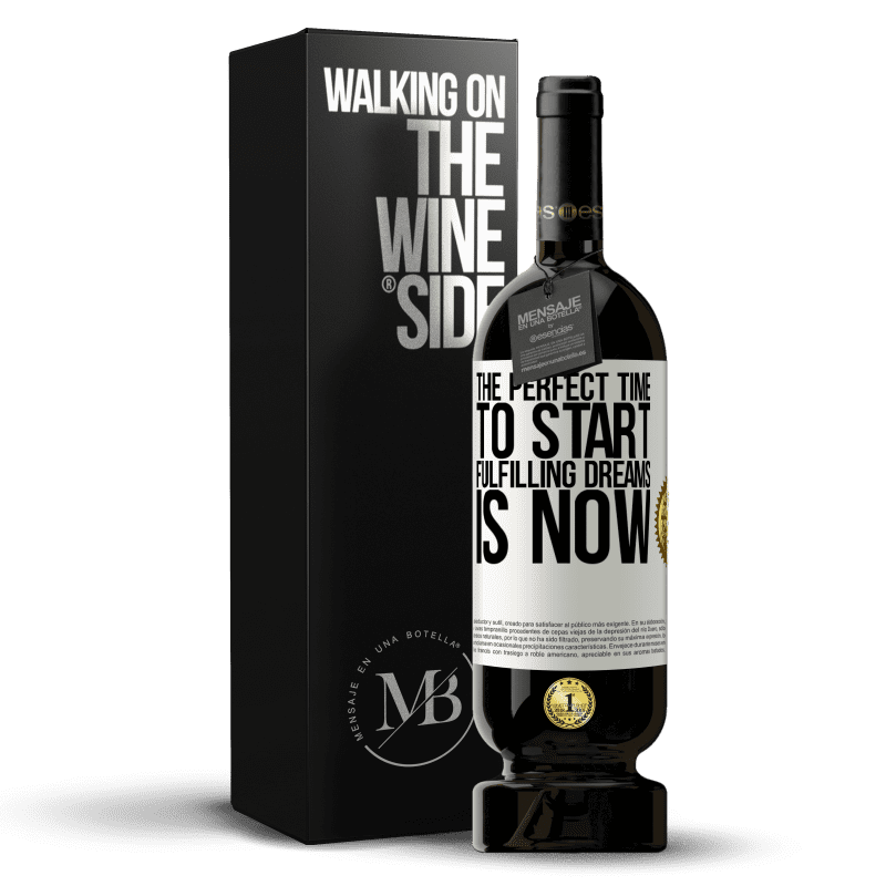 49,95 € Free Shipping | Red Wine Premium Edition MBS® Reserve The perfect time to start fulfilling dreams is now White Label. Customizable label Reserve 12 Months Harvest 2016 Tempranillo