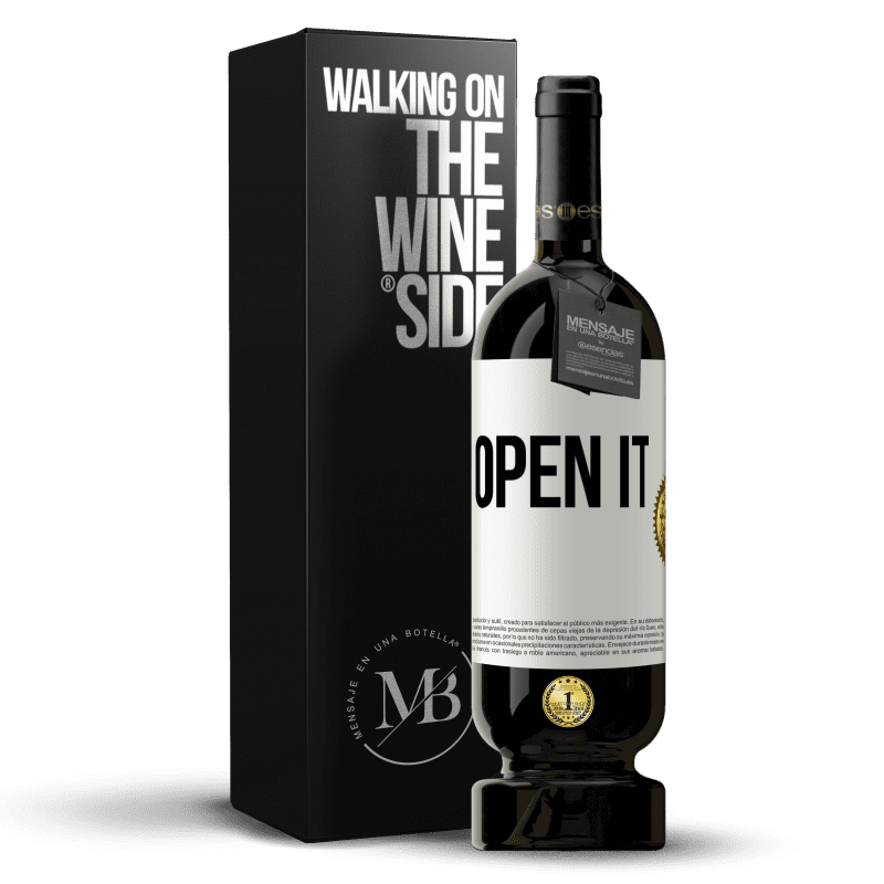 49,95 € Free Shipping | Red Wine Premium Edition MBS® Reserve Open it White Label. Customizable label Reserve 12 Months Harvest 2014 Tempranillo