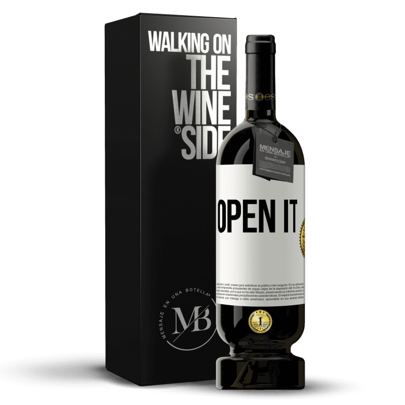 49,95 € Free Shipping | Red Wine Premium Edition MBS® Reserve Open it White Label. Customizable label Reserve 12 Months Harvest 2015 Tempranillo