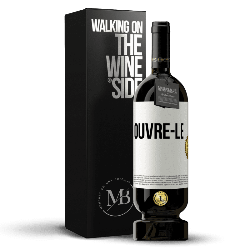 49,95 € Envoi gratuit | Vin rouge Édition Premium MBS® Réserve Ouvre-le Étiquette Blanche. Étiquette personnalisable Réserve 12 Mois Récolte 2016 Tempranillo