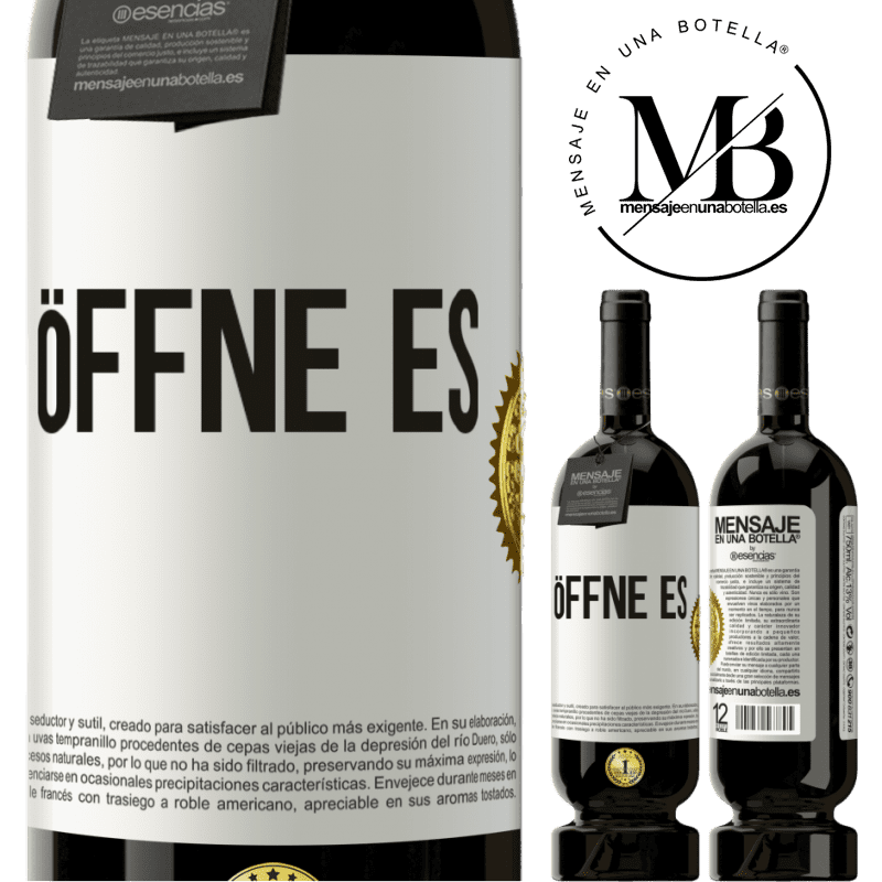 49,95 € Kostenloser Versand | Rotwein Premium Ausgabe MBS® Reserve Öffne es Weißes Etikett. Anpassbares Etikett Reserve 12 Monate Ernte 2015 Tempranillo