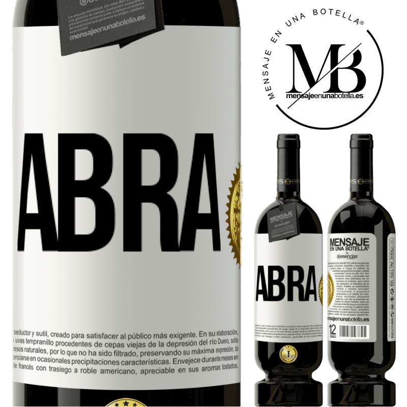 49,95 € Envio grátis | Vinho tinto Edição Premium MBS® Reserva Abra Etiqueta Branca. Etiqueta personalizável Reserva 12 Meses Colheita 2015 Tempranillo