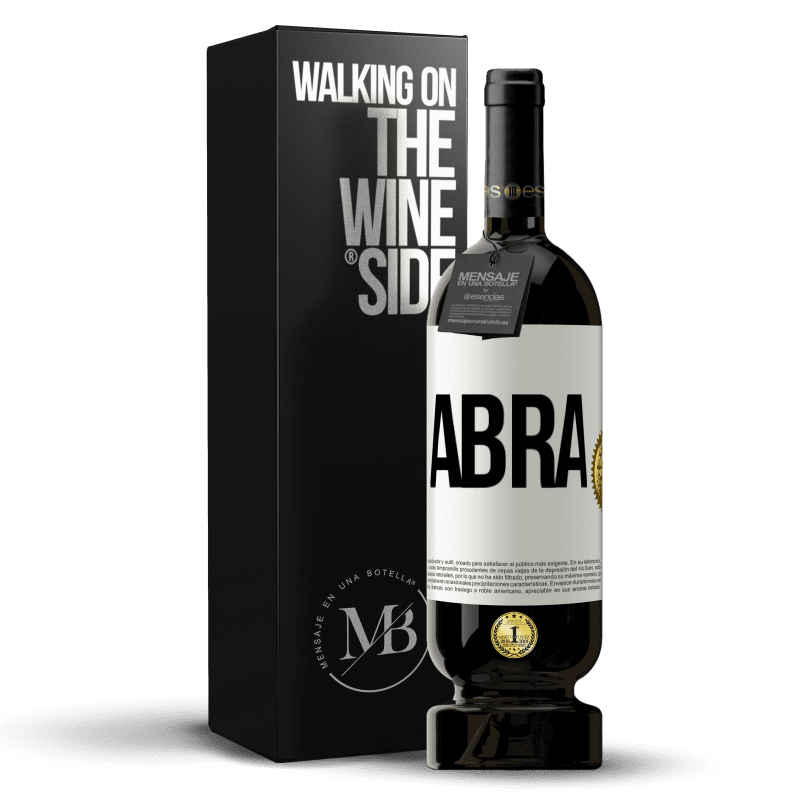 49,95 € Envio grátis | Vinho tinto Edição Premium MBS® Reserva Abra Etiqueta Branca. Etiqueta personalizável Reserva 12 Meses Colheita 2015 Tempranillo