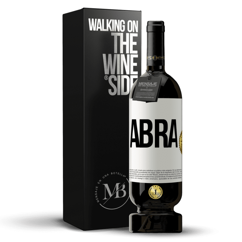 49,95 € Envio grátis | Vinho tinto Edição Premium MBS® Reserva Abra Etiqueta Branca. Etiqueta personalizável Reserva 12 Meses Colheita 2016 Tempranillo