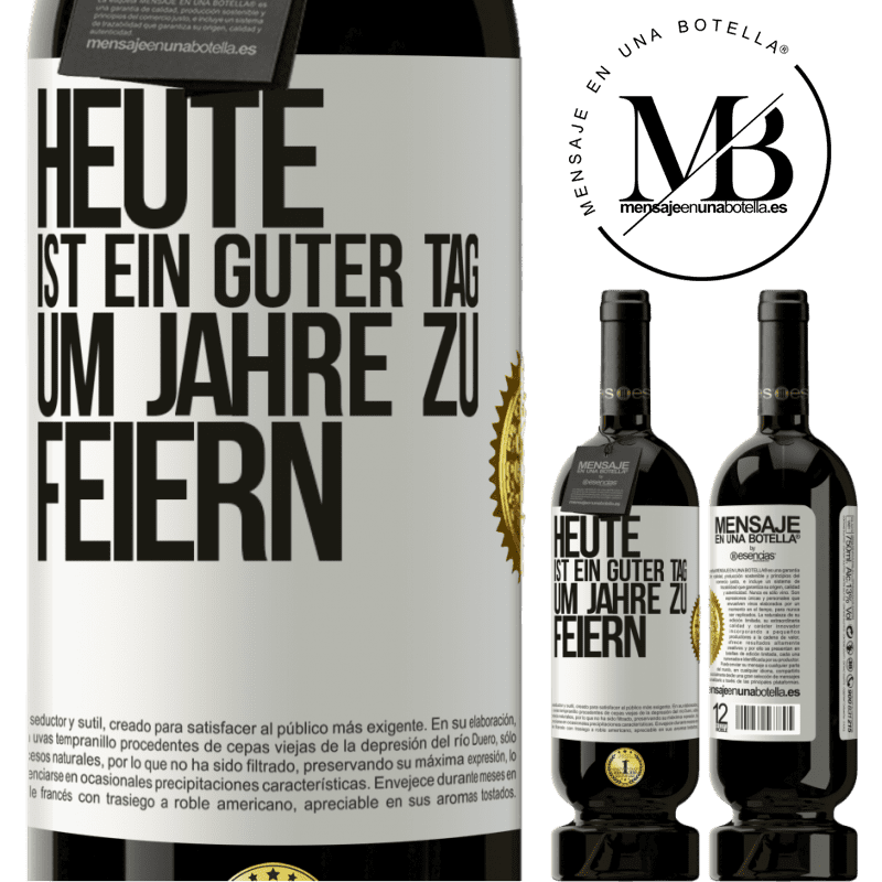 29,95 € Kostenloser Versand | Rotwein Premium Ausgabe MBS® Reserva Heute ist ein guter Tag, um Jahre zu feiern Weißes Etikett. Anpassbares Etikett Reserva 12 Monate Ernte 2014 Tempranillo