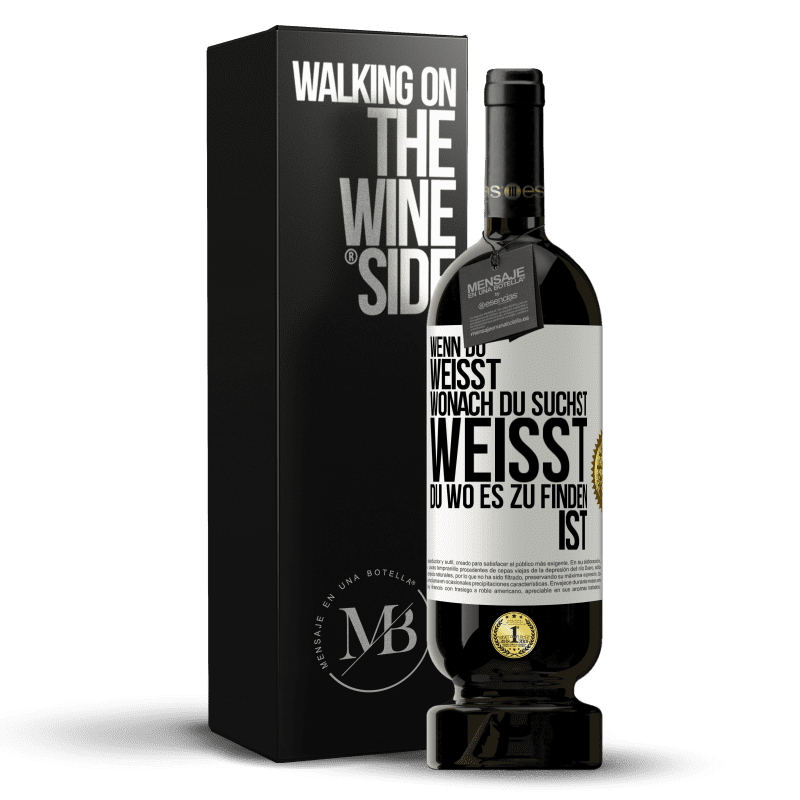49,95 € Kostenloser Versand | Rotwein Premium Ausgabe MBS® Reserve Wenn du weisst, wonach du suchst, weisst du, wo es zu finden ist Weißes Etikett. Anpassbares Etikett Reserve 12 Monate Ernte 2016 Tempranillo