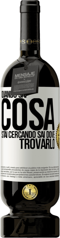 49,95 € Spedizione Gratuita | Vino rosso Edizione Premium MBS® Riserva Quando sai cosa stai cercando, sai dove trovarlo Etichetta Bianca. Etichetta personalizzabile Riserva 12 Mesi Raccogliere 2016 Tempranillo