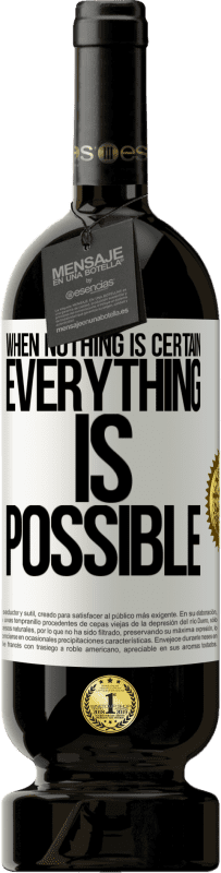 49,95 € 免费送货 | 红酒 高级版 MBS® 预订 当一切不确定时，一切皆有可能 白标. 可自定义的标签 预订 12 个月 收成 2016 Tempranillo