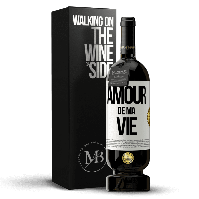 49,95 € Envoi gratuit | Vin rouge Édition Premium MBS® Réserve Amour de ma vie Étiquette Blanche. Étiquette personnalisable Réserve 12 Mois Récolte 2015 Tempranillo