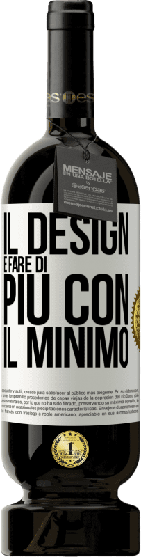 Spedizione Gratuita | Vino rosso Edizione Premium MBS® Riserva Il design è fare di più con il minimo Etichetta Bianca. Etichetta personalizzabile Riserva 12 Mesi Raccogliere 2014 Tempranillo