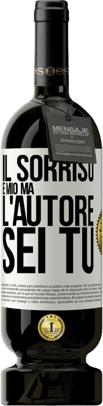 49,95 € | Vino rosso Edizione Premium MBS® Riserva Il sorriso è mio, ma l'autore sei tu Etichetta Bianca. Etichetta personalizzabile Riserva 12 Mesi Raccogliere 2015 Tempranillo