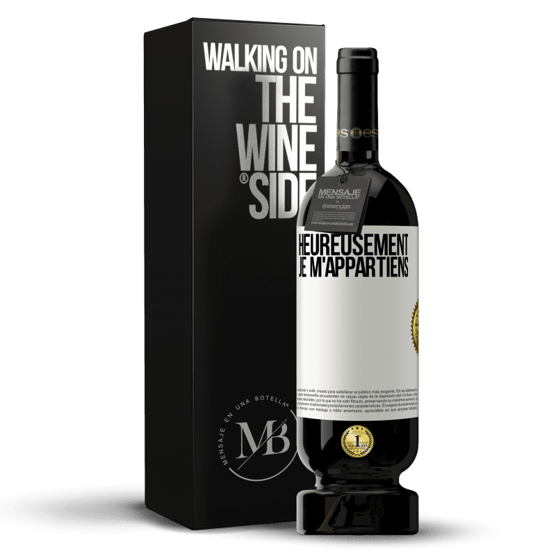 49,95 € Envoi gratuit | Vin rouge Édition Premium MBS® Réserve Heureusement, je m'appartiens Étiquette Blanche. Étiquette personnalisable Réserve 12 Mois Récolte 2014 Tempranillo