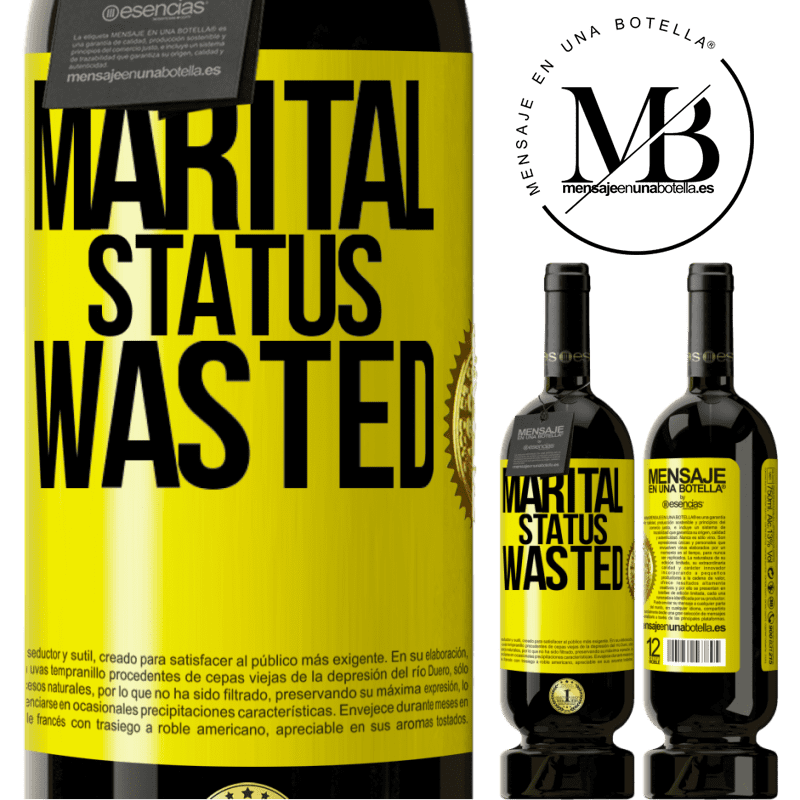 49,95 € Free Shipping | Red Wine Premium Edition MBS® Reserve Marital status: wasted Yellow Label. Customizable label Reserve 12 Months Harvest 2014 Tempranillo