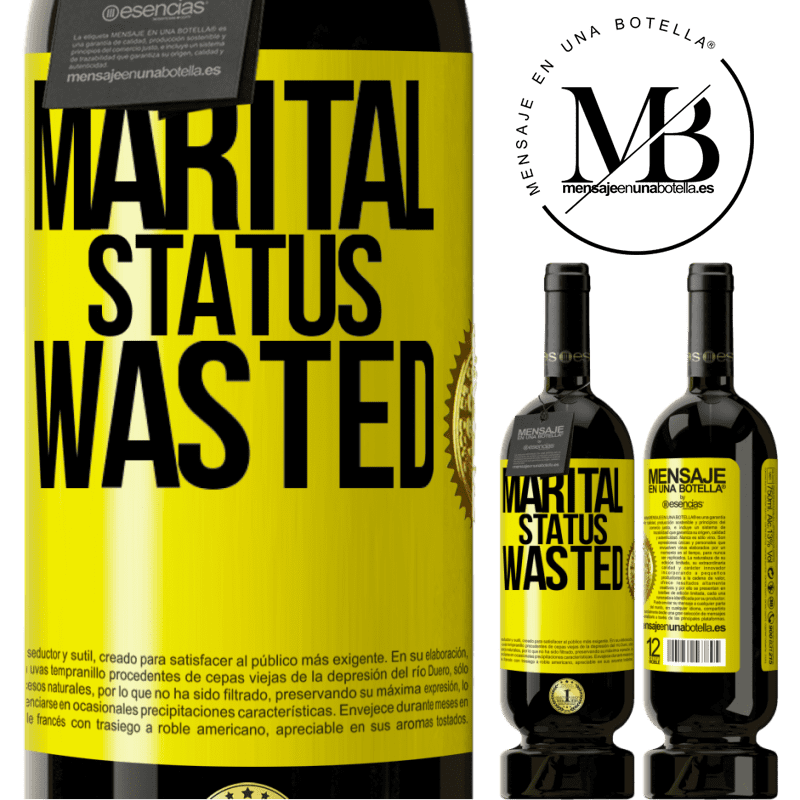 49,95 € Free Shipping | Red Wine Premium Edition MBS® Reserve Marital status: wasted Yellow Label. Customizable label Reserve 12 Months Harvest 2016 Tempranillo