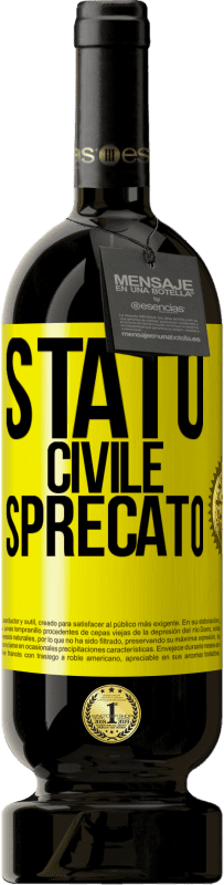 49,95 € Spedizione Gratuita | Vino rosso Edizione Premium MBS® Riserva Stato civile: sprecato Etichetta Gialla. Etichetta personalizzabile Riserva 12 Mesi Raccogliere 2015 Tempranillo