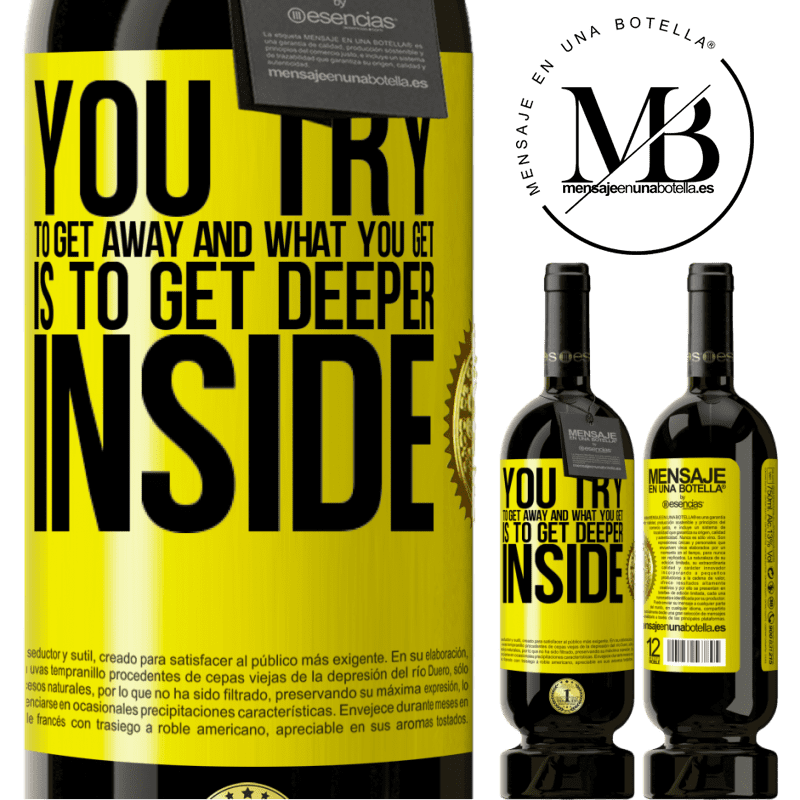 29,95 € Free Shipping | Red Wine Premium Edition MBS® Reserva You try to get away and what you get is to get deeper inside Yellow Label. Customizable label Reserva 12 Months Harvest 2014 Tempranillo
