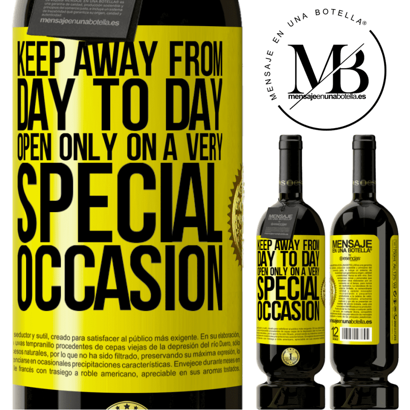 49,95 € Free Shipping | Red Wine Premium Edition MBS® Reserve Keep away from day to day. Open only on a very special occasion Yellow Label. Customizable label Reserve 12 Months Harvest 2015 Tempranillo