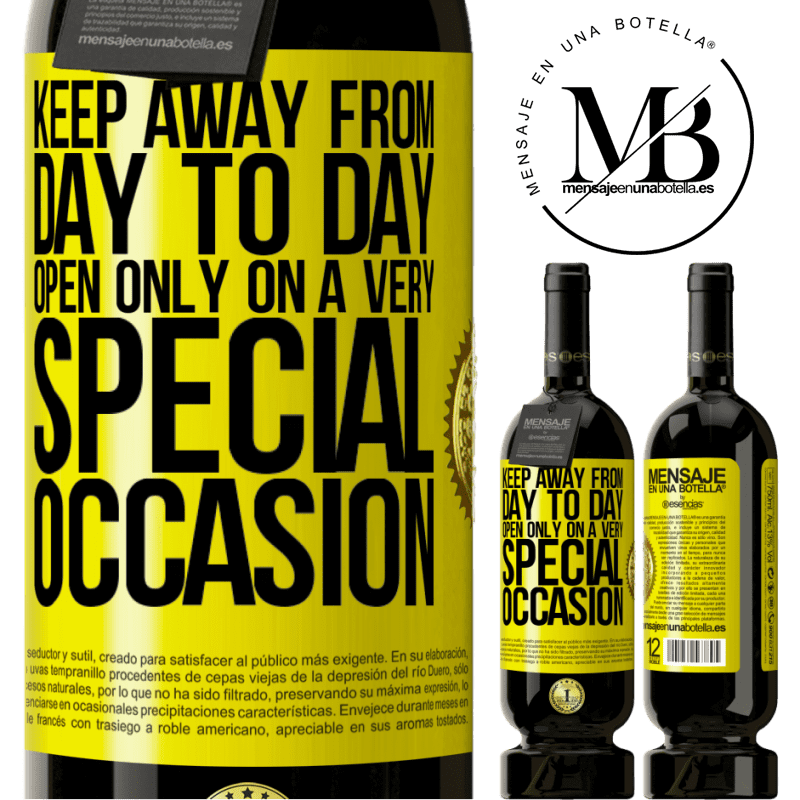 29,95 € Free Shipping | Red Wine Premium Edition MBS® Reserva Keep away from day to day. Open only on a very special occasion Yellow Label. Customizable label Reserva 12 Months Harvest 2014 Tempranillo