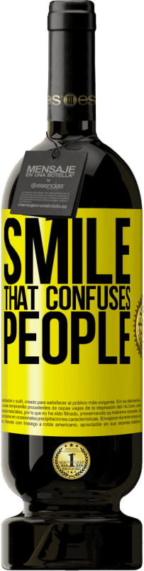 49,95 € Free Shipping | Red Wine Premium Edition MBS® Reserve Smile, that confuses people Yellow Label. Customizable label Reserve 12 Months Harvest 2016 Tempranillo