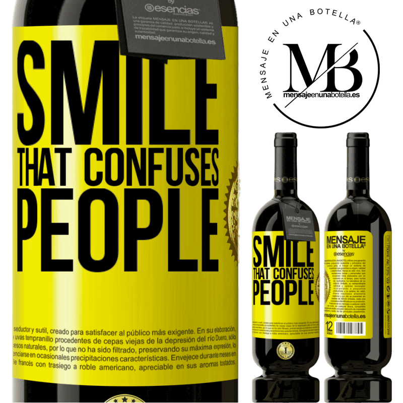 29,95 € Free Shipping | Red Wine Premium Edition MBS® Reserva Smile, that confuses people Yellow Label. Customizable label Reserva 12 Months Harvest 2014 Tempranillo