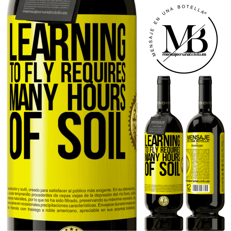 29,95 € Free Shipping | Red Wine Premium Edition MBS® Reserva Learning to fly requires many hours of soil Yellow Label. Customizable label Reserva 12 Months Harvest 2014 Tempranillo