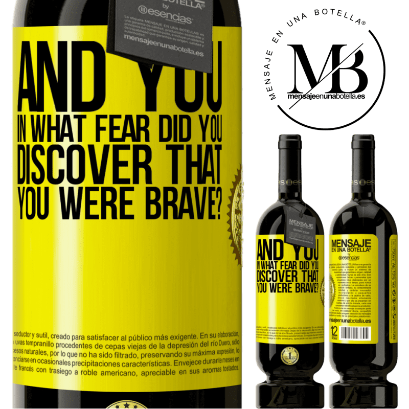 29,95 € Free Shipping | Red Wine Premium Edition MBS® Reserva And you, in what fear did you discover that you were brave? Yellow Label. Customizable label Reserva 12 Months Harvest 2014 Tempranillo