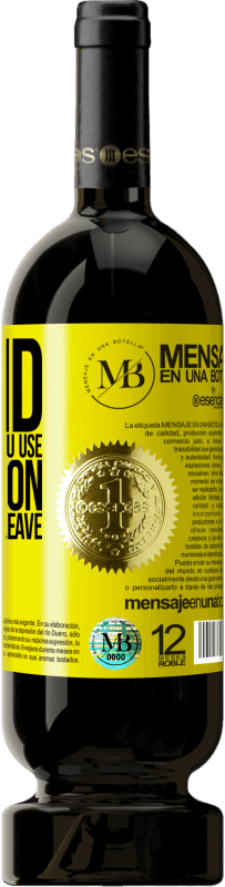 39,95 € | Red Wine Premium Edition MBS® Reserva Brand is the perfume you use. Reputation, the smell you leave Yellow Label. Customizable label Reserva 12 Months Harvest 2015 Tempranillo