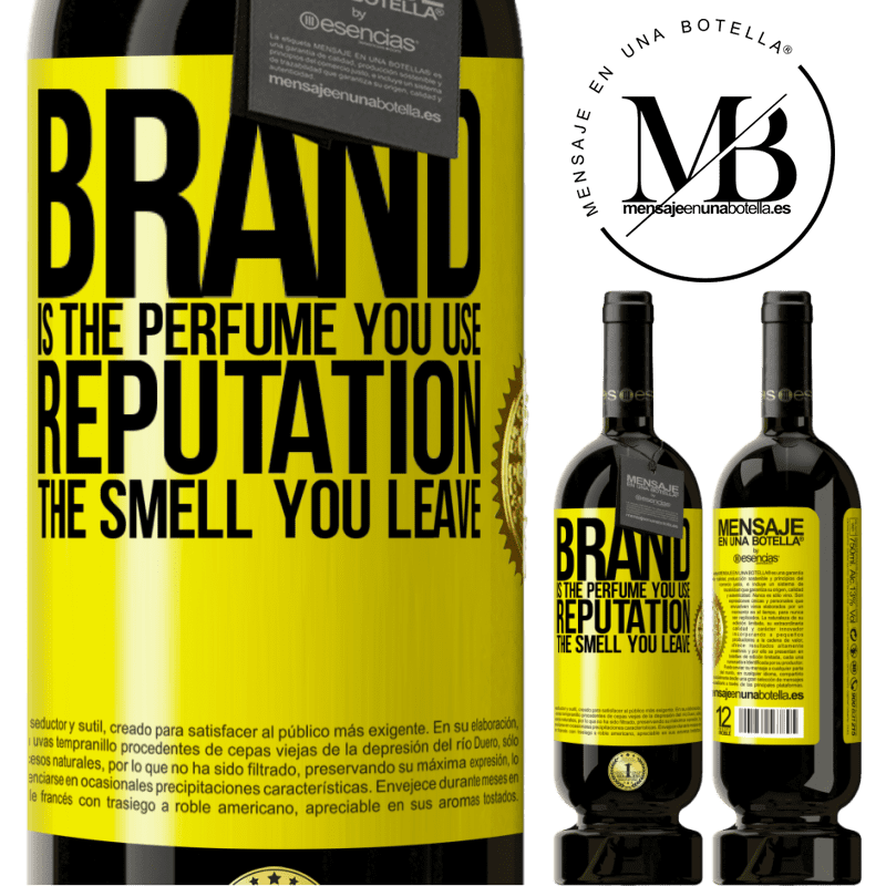 39,95 € | Red Wine Premium Edition MBS® Reserva Brand is the perfume you use. Reputation, the smell you leave Yellow Label. Customizable label Reserva 12 Months Harvest 2014 Tempranillo