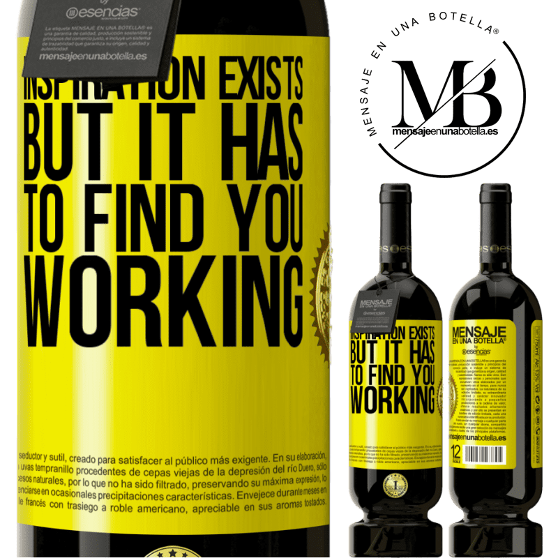 49,95 € Free Shipping | Red Wine Premium Edition MBS® Reserve Inspiration exists, but it has to find you working Yellow Label. Customizable label Reserve 12 Months Harvest 2014 Tempranillo
