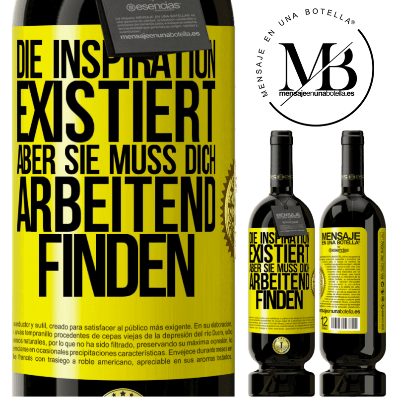49,95 € Kostenloser Versand | Rotwein Premium Ausgabe MBS® Reserve Die Inspiration existiert, aber sie muss dich arbeitend finden Gelbes Etikett. Anpassbares Etikett Reserve 12 Monate Ernte 2016 Tempranillo