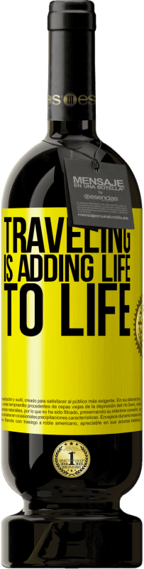 49,95 € 免费送货 | 红酒 高级版 MBS® 预订 旅行为生活增添了活力 黄色标签. 可自定义的标签 预订 12 个月 收成 2014 Tempranillo