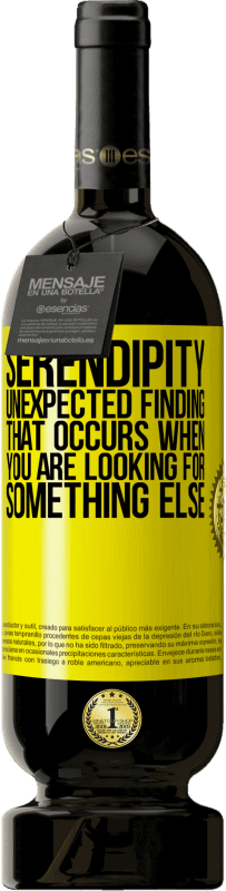 49,95 € Free Shipping | Red Wine Premium Edition MBS® Reserve Serendipity Unexpected finding that occurs when you are looking for something else Yellow Label. Customizable label Reserve 12 Months Harvest 2016 Tempranillo