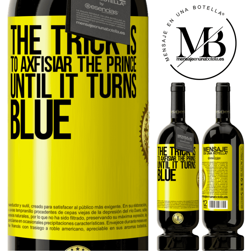 29,95 € Free Shipping | Red Wine Premium Edition MBS® Reserva The trick is to axfisiar the prince until it turns blue Yellow Label. Customizable label Reserva 12 Months Harvest 2014 Tempranillo
