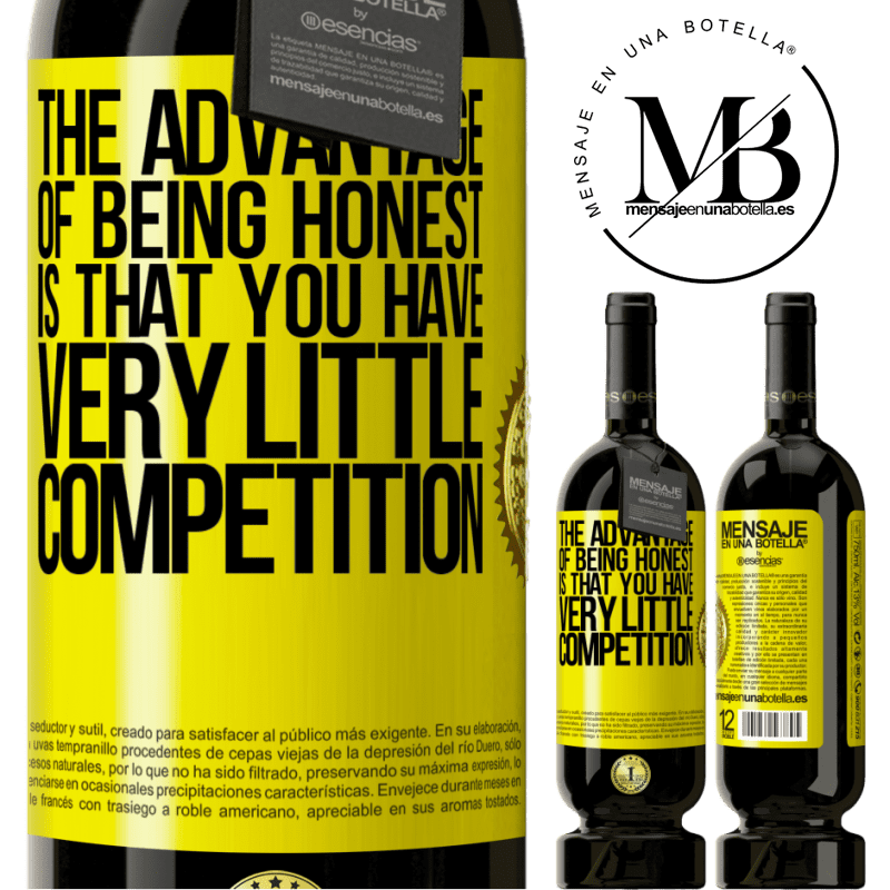 29,95 € Free Shipping | Red Wine Premium Edition MBS® Reserva The advantage of being honest is that you have very little competition Yellow Label. Customizable label Reserva 12 Months Harvest 2014 Tempranillo