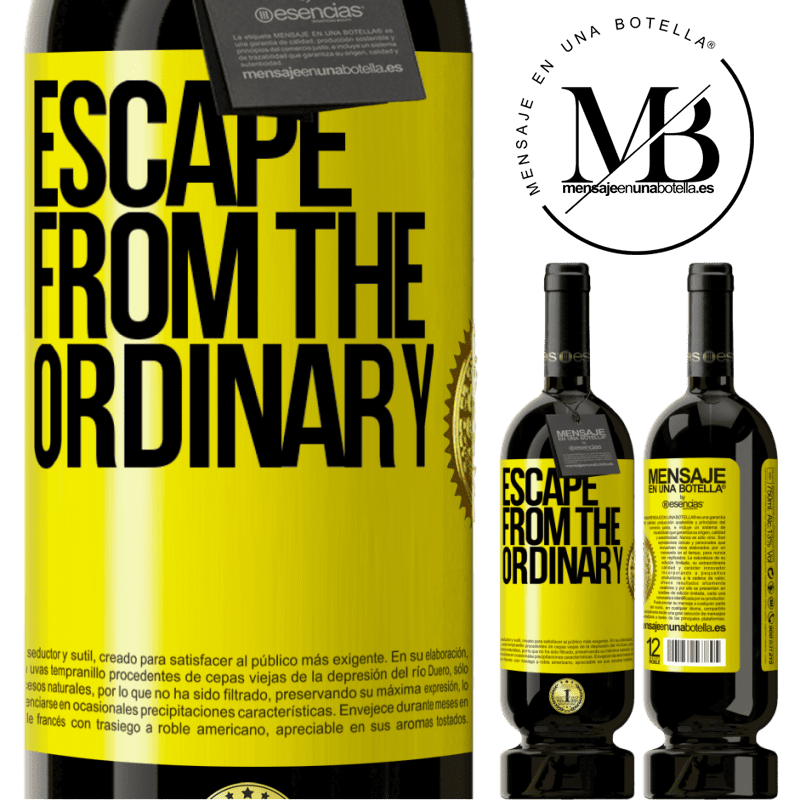 29,95 € Free Shipping | Red Wine Premium Edition MBS® Reserva Escape from the ordinary Yellow Label. Customizable label Reserva 12 Months Harvest 2014 Tempranillo