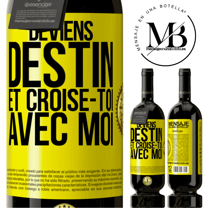 49,95 € Envoi gratuit | Vin rouge Édition Premium MBS® Réserve Deviens destin et croise-toi avec moi Étiquette Jaune. Étiquette personnalisable Réserve 12 Mois Récolte 2016 Tempranillo
