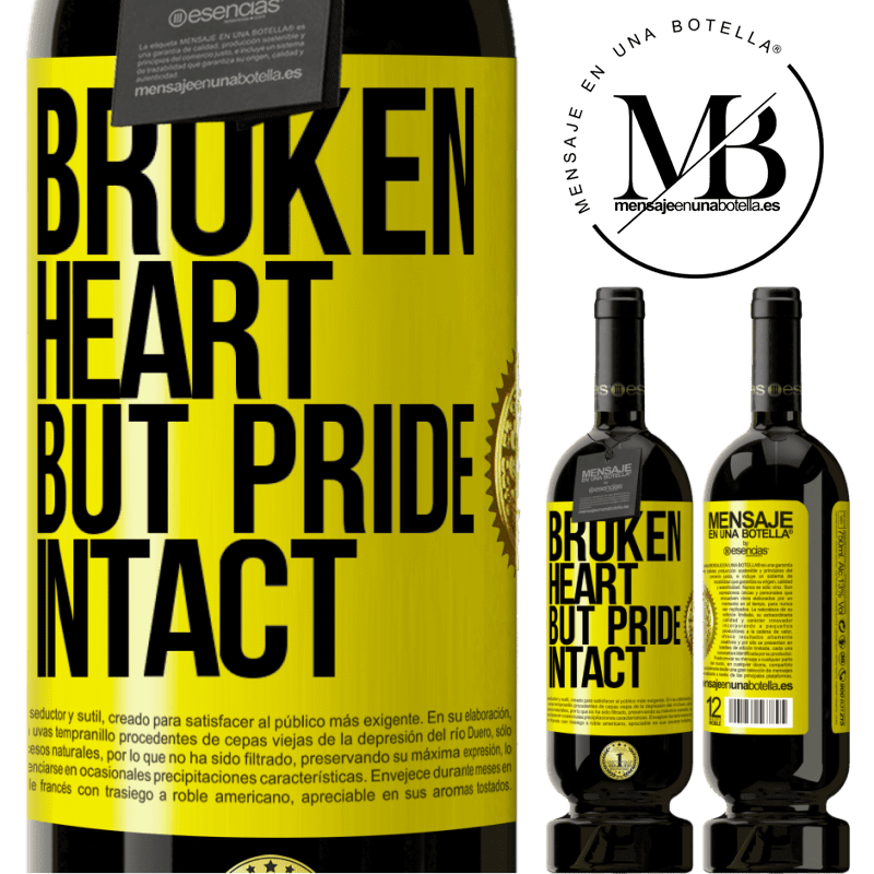 29,95 € Free Shipping | Red Wine Premium Edition MBS® Reserva The broken heart But pride intact Yellow Label. Customizable label Reserva 12 Months Harvest 2014 Tempranillo