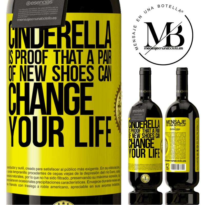29,95 € Free Shipping | Red Wine Premium Edition MBS® Reserva Cinderella is proof that a pair of new shoes can change your life Yellow Label. Customizable label Reserva 12 Months Harvest 2014 Tempranillo