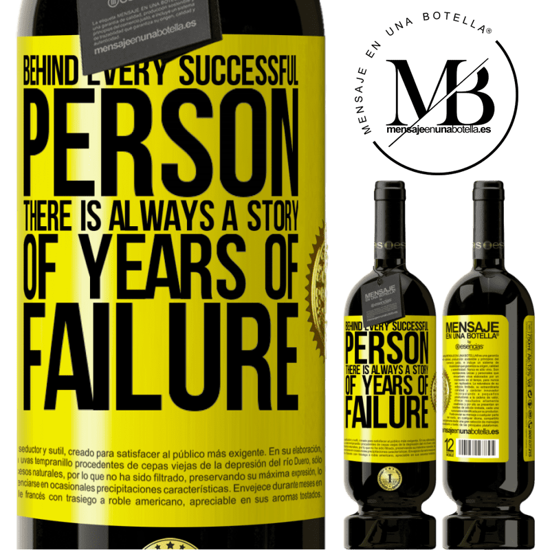 29,95 € Free Shipping | Red Wine Premium Edition MBS® Reserva Behind every successful person, there is always a story of years of failure Yellow Label. Customizable label Reserva 12 Months Harvest 2014 Tempranillo