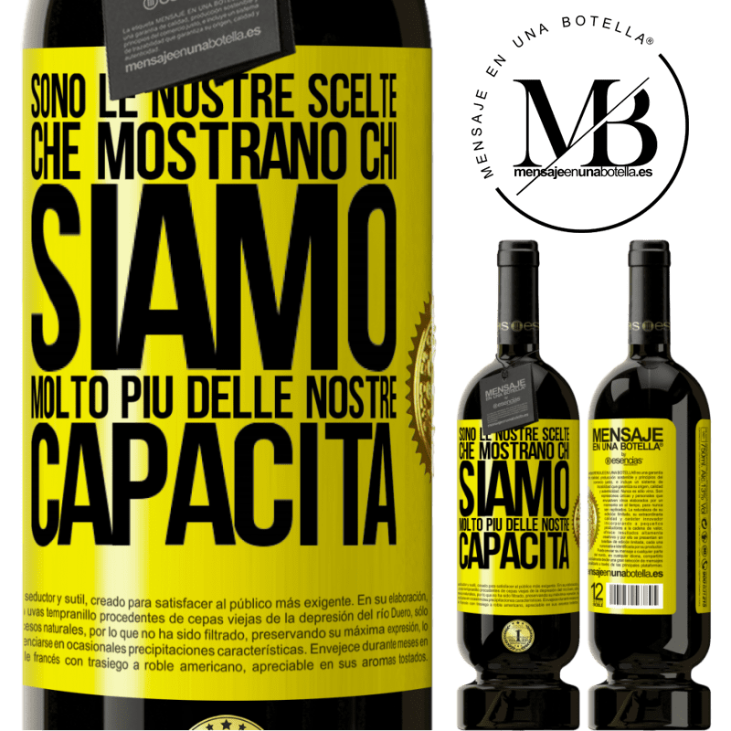 49,95 € Spedizione Gratuita | Vino rosso Edizione Premium MBS® Riserva Sono le nostre scelte che mostrano chi siamo, molto più delle nostre capacità Etichetta Gialla. Etichetta personalizzabile Riserva 12 Mesi Raccogliere 2014 Tempranillo